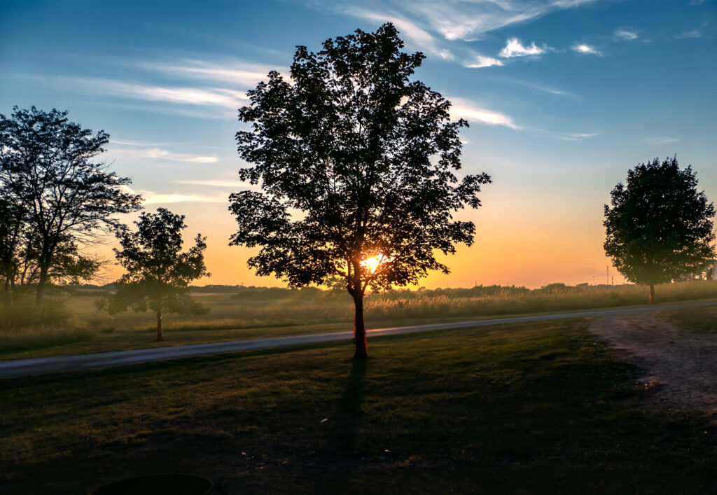 sunset in Iowa